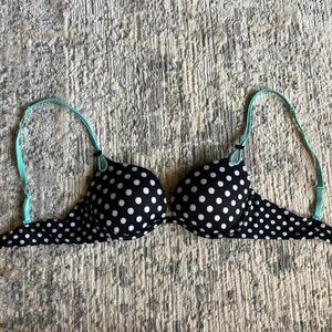 Vintage Y2K Victorias Secret Sexy Little Things Polka Dot Push  Up Demi Bra 34C